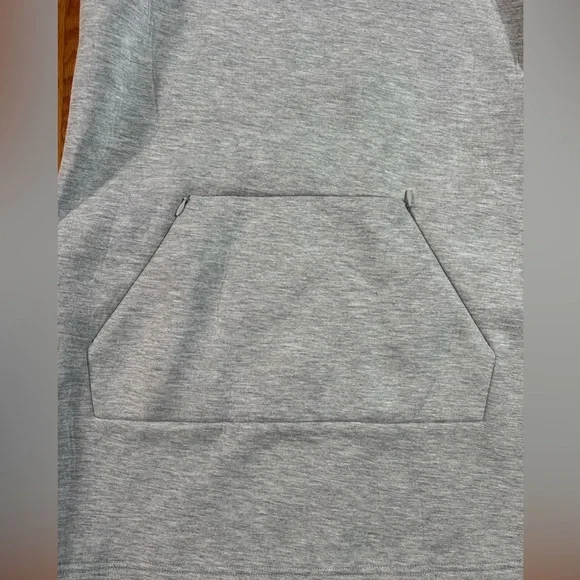 T by Alexander Wang Gray and Black Sleeveless Hoodie Dress, size small